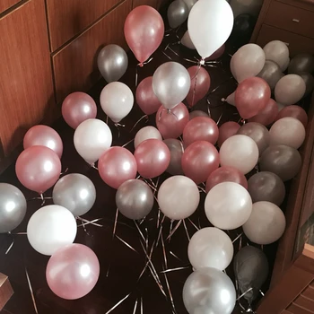 15шт воздушных шаров на день рождения, 10-дюймовые латексные воздушные шары, Золотые, красные, розовые, синие, жемчужные, для свадебной вечеринки, Гелиевые шары, Надувной воздушный шар