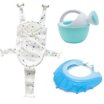 3 шт./компл. Регулируемая подушка для ванны для новорожденных, Крестообразная противоскользящая сетка для ванны, коврик для детской ванны, люлька для душа