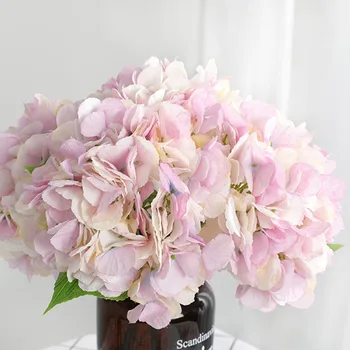34 см Шелковый цветок Гортензия Букет искусственных цветов Поддельные цветы для домашнего свадебного украшения Свадебное торжество в помещении Поддельный цветок