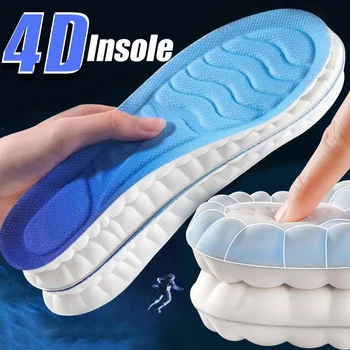 4D Облачные технологии Спортивные стельки для обуви Подошва из искусственной кожи Мягкая дышащая Амортизирующая подушка Ортопедические стельки для бега