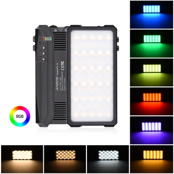 Andoer MFL-02 RGB LED Video Light 5 Вт Карманная Лампа для Фотосъемки 90ШТ Световых Шариков Двухцветный 3000K-6500K CRI ≥ 95 для Прямой трансляции