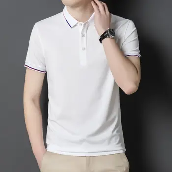 COODRONY, однотонная рубашка-поло, мужская одежда, летние футболки с коротким рукавом, Модный дизайн, молодежные деловые повседневные топы, W5565