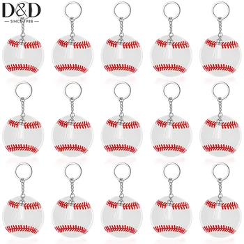 D & D 48 шт. Акриловые заготовки для ключей для софтбола и бейсбола с кисточкой, украшения своими руками, подарки для мальчиков и девочек, фанаты, командная вечеринка