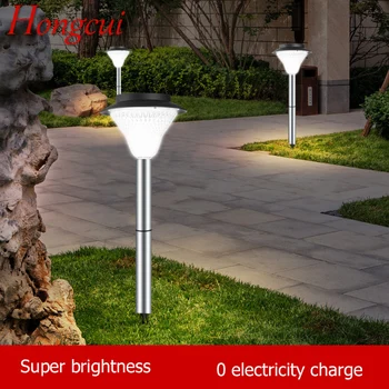 Hongcui Solar Light Современная газонная лампа LED Водонепроницаемая IP65 Наружная Декоративная для внутреннего двора парка Сада