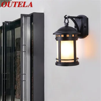 OUTELA Уличный ретро-настенный светильник Классические бра Light Водонепроницаемый IP65 LED для дома, веранды, виллы.