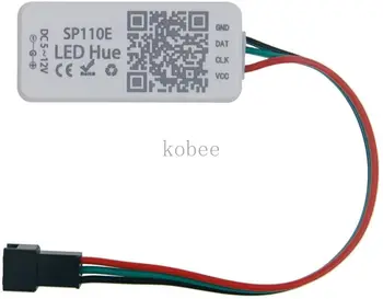 SP110E Bluetooth Smart Led Pixel Light Controller Для WS2812B WS2811 SK6812 WS2815 WS2813 RGB RGBW Полноцветная Светодиодная Лента