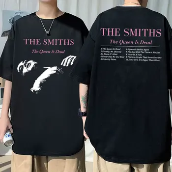 The Smiths The Queen Is Dead, Двусторонняя футболка с принтом Панк-рок-группы 1980-х, Инди, Футболки Моррисси, Мужские Женские Футболки Оверсайз