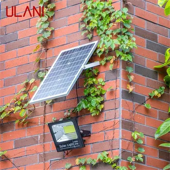 ULANI Solar Light 30 Вт 60 Вт 100 Вт 200 Вт Открытый внутренний двор Водонепроницаемый настенный светильник IP65 со светодиодным пультом дистанционного управления
