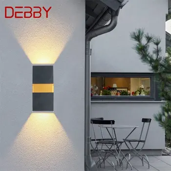 · Уличный настенный светильник DEBBY, современная светодиодная лампа, водонепроницаемые бра, украшения для дома, лестницы на крыльцо