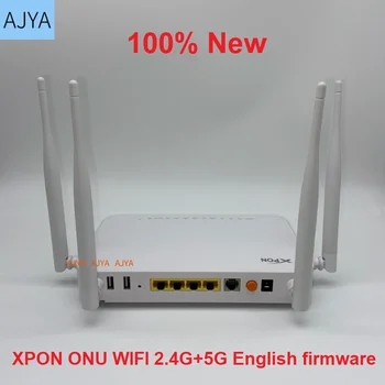 Абсолютно новые 4 шт без питания XPON ONU PT939G английская прошивка 2.4 G 5G WIFI 1GE + 3FE 2 USB-порта 1 голосовой порт Двухдиапазонный GPON EPON OLT