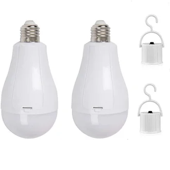 Аварийная лампа E27 LED Smart Light Перезаряжаемая походная лампа мощностью 12/15 Вт, энергоэффективная, с высоким сроком службы 4-7 часов