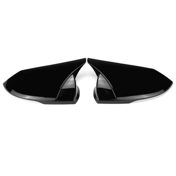 Автомобиль M Style, Глянцевая Черная накладка зеркала заднего вида, накладка рамы боковых зеркал заднего вида для Hyundai Elantra 2021 2022
