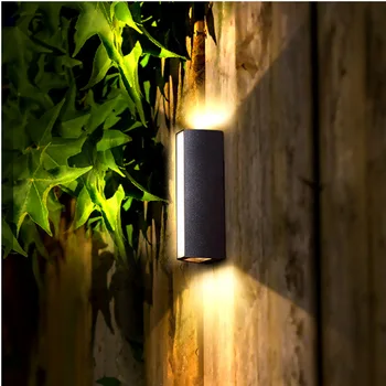Алюминиевый современный светодиодный настенный светильник Водонепроницаемый IP65 3 Вт Внутренний наружный светодиодный настенный светильник для сада уличное освещение Наружная стена