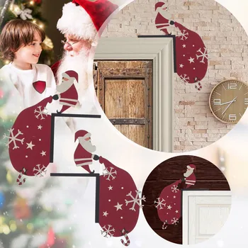 Бальзамическая гирлянда, 6-футовая гирлянда из бисера, Рождественские украшения, Дверная рама Санта-Клауса, Рождественский Праздничный кулон, украшение для дома