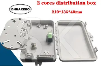 бесплатная доставка AB328 высококачественная 2-Жильная Волоконно-Оптическая Клеммная Коробка FTTH Box Волоконно-Оптическая Распределительная Коробка