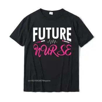 Будущая медсестра, Подарки медсестрам для студентов-медсестер, Женская мужская футболка для мальчиков, Новая футболка Cosie, хлопковый топ, повседневные футболки