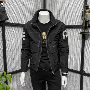Весенне-осенняя бейсбольная роскошная новинка в верхней одежде, мотоциклетная ветровка, бомбер, мужская университетская куртка, мужская куртка Mlb, мужская одежда, куртка