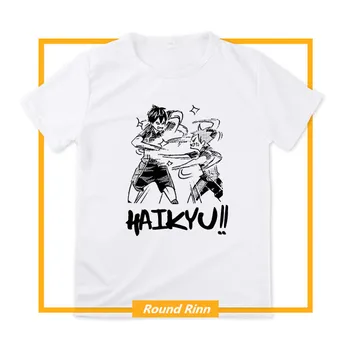 Волейбольный клуб средней школы Хайкю Карасуно Кагеяма Тобио Хината Шойо, футболка для косплея, Аниме-топ, футболка с коротким рукавом