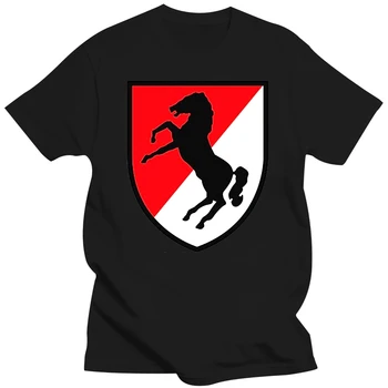 Горячая распродажа 2019, Модная мужская футболка с нашивкой 11-го бронетанкового кавалерийского полка армии США, футболка
