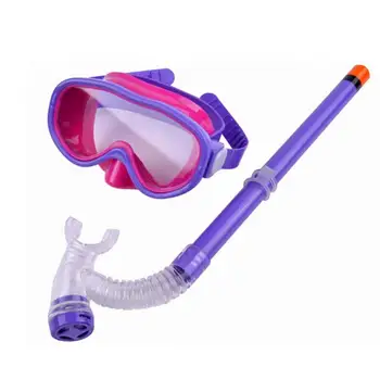 Детские подводные маски для дайвинга и трубки, Противотуманные очки, Очки для дайвинга, Набор легких дыхательных трубок для плавания 