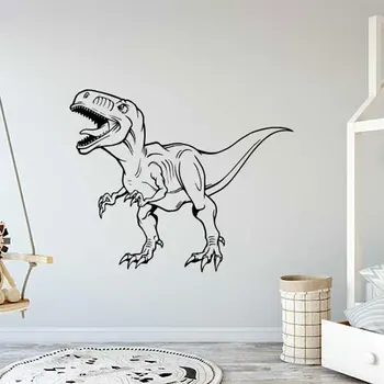 Динозавр Динозавр Тираннозавр Животное Наклейка на стену в детской комнате Парк Юрского периода Наклейки на стены для детской спальни Игровая Комната Фрески Обои 4519