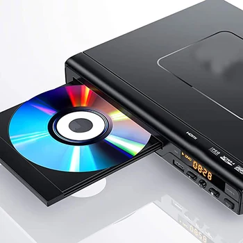 Домашний DVD-плеер для телевизора Видео CD VCD U-диск MP3 Мультирегиональный с дистанционным управлением AV-кабель 5.1-канальный USB Мультимедийный