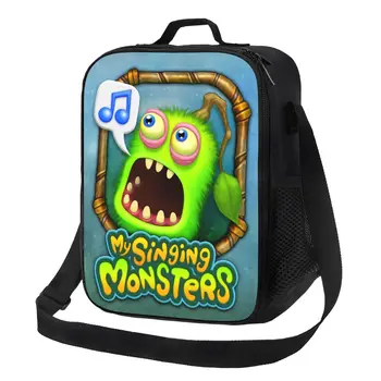 Женская сумка-тоут My Singing Monsters с изоляцией для ланча, игровой портативный кулер, термос для еды, школьный бокс для бенто