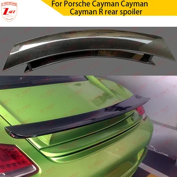 Задний спойлер Z-ART Cayman R из углеродного волокна для Porsche Cayman Cayman S кромка задней крышки багажника из углеродного волокна для Porsche 987