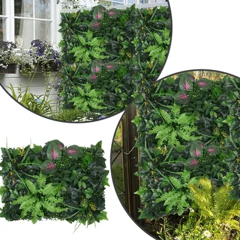 Искусственные растения, настенная зелень, трава, цветы и имитация 40x60 см (1ШТ), искусственные цветы в вазе, растения для комнаты