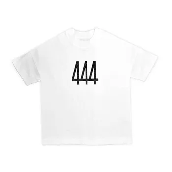 Летняя мужская футболка в готическом стиле Harajuku с графическим 444 буквенным принтом, мужская футболка, Летняя Унисекс, хип-хоп, Повседневная футболка, Уличная одежда, Топы
