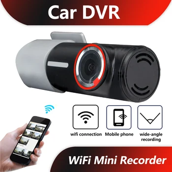 Мини-регистратор скрытой видеорегистрации Dash Cam Автомобильный видеорегистратор FHD ночного видения Фронтальная камера Рекордер 1296P WiFi Видеомагнитофон