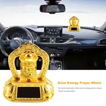Молитвенное Колесо Солнечной Энергии, Автомобильное Вращающееся Молитвенное Колесо Сила Солнечной Энергии Тибетское Буддийское Молитвенное Колесо Украшение Автомобиля
