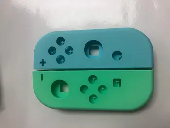 Мягкий на ощупь мятно-зеленый и небесно-голубой Корпус контроллера с набором кнопок, сменная оболочка для Nintendo Switch Joy-Con