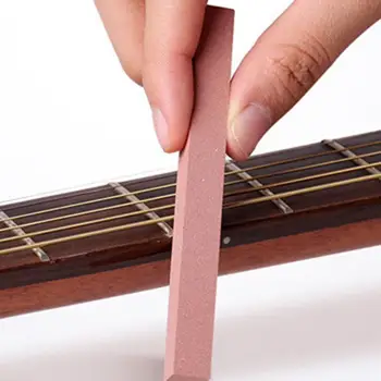 Напильник для ладов Прочный износостойкий матовый камень для шлифовки гитары, полировальная балка для Luthier Напильник для ладов прочный