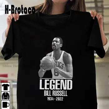 Новинка!!! Футболка R.I.P. Basketball Boston Legend Bill Russell для фанатов мальчиков S-5Xl Футболки Xs-5Xl в подарок на заказ, уличная одежда унисекс