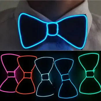 Новый мужской галстук-бабочка со светодиодной подсветкой, светящийся мигающий галстук для танцевальной вечеринки, украшение Рождественской вечеринки, горячая распродажа