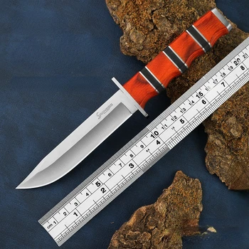 Новый Складной нож из нержавеющей стали 5CR13MOV, Острый охотничий нож высокой твердости, Портативный нож для резки мяса, уличный нож