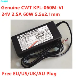 Оригинальный адаптер переменного тока CWT KPL-060M-VI 24V 2.5A 60W 5.5x2.1mm для зарядного устройства