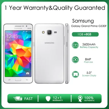 Оригинальный Разблокированный Samsung Galaxy Grand Prime G530F с двумя SIM-картами, 1 ГБ ОЗУ, 8 ГБ ПЗУ, 8MP, 5,0 