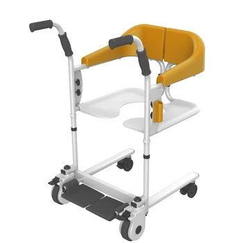 Популярное кресло-коляска с переносным унитазом Для ухода за больными пожилыми людьми и инвалидами, Регулируемое кресло для ванны