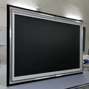 Проекционный Экран Nierbo Sable Frame 16: 9, Проекционный Экран Домашнего Кинотеатра с Фиксированной Рамкой 3D 4K Ultra HD с комплектом из ПВХ