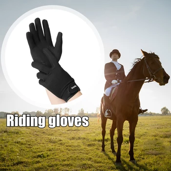 Профессиональные перчатки для верховой езды Мужские Женские Противоскользящие Перчатки для верховой езды Велосипедное спортивное снаряжение на открытом воздухе на полный палец