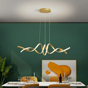 Современный светодиодный потолочный светильник/подвесной светильник для кафе-бара, столовой, домашнего осветительного прибора