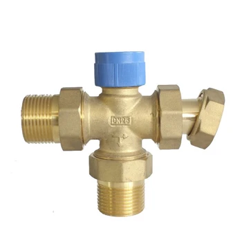 термостатический смесительный клапан для централизованных систем 3-ходовой клапан регулирования температуры латунный смесительный клапан