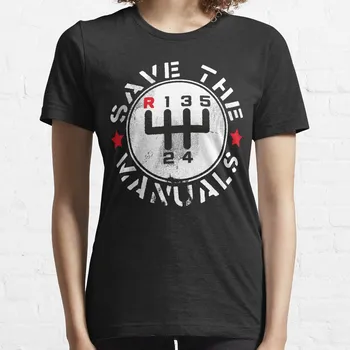 Футболка Save The Manual Transmission Cars в стиле вестерн, платье-футболка для женщин, футболка с аниме