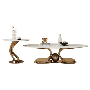 Чайный столик в форме скалы комбинированный легкий роскошный современный простой Домашний дизайнерский итальянский минималистичный чайный столик высокого качества