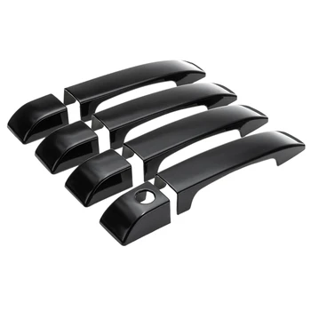 Чехлы для дверных ручек автомобиля Глянцево-черные для модельного ряда Vogue L322 2002-2012