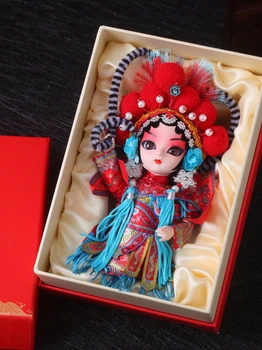 Шелковый Человек Персонаж Пекинской Оперы Макияж Лица Пекинский Сувенир Кукольное Украшение В Китайском Стиле Характерный Небольшой Подарок