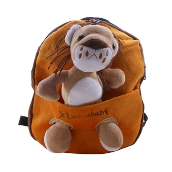 Школьный рюкзак с мультяшными животными, рюкзак с защитой от потери веревки, детские плюшевые игрушки, сумки для кукол, подарки для девочек и мальчиков в детском саду