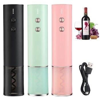 Электрическая открывалка для вина с USB-зарядкой и фольгорезкой, индикатор питания, Автоматический штопор для вина, Перезаряжаемая открывалка для красного вина